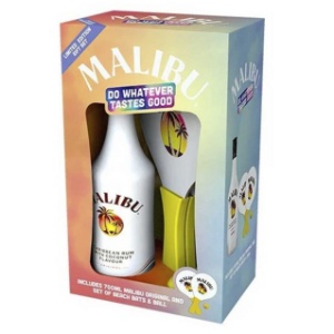 Picture of Malibu Coconut 700ml + Beach Bats & Ball Gift Pack