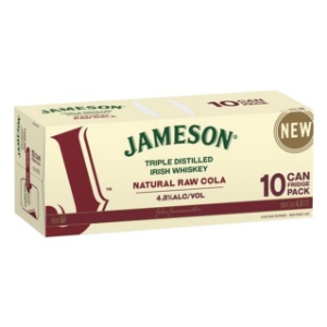 Picture of Jameson & Cola 4.8% 10pack Cans 330ml