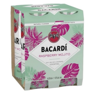 Picture of Bacardi RaspMojito 4pk Cans 250ml