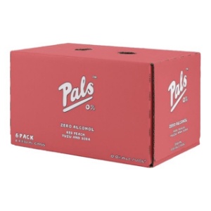 Picture of Pals Zero Red Peach& Yuzu 6pk Cans 330ml