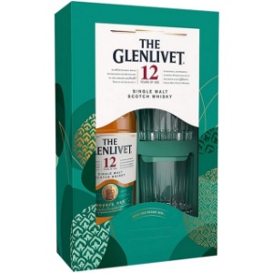 Picture of Glenlivet 12YO Scotch Whisky + 2 Glasses Gift 700ml