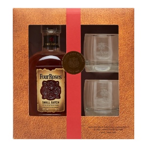 Picture of Four Roses Small Batch Bourbon 700ml + 2 Glasses Gift Pack