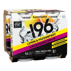 Picture of 196 Double Lemon Passionfruit 6% 4pk Cans 330ml